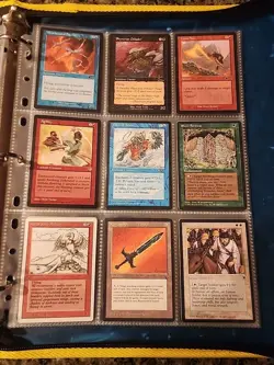 Vintage Magic The Gathering Binder Collection Card Lot MTG 1993-2003 Rares - Image 3