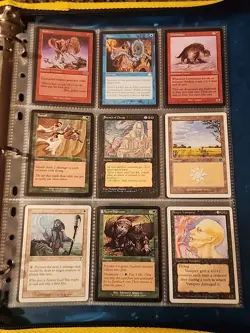 Vintage Magic The Gathering Binder Collection Card Lot MTG 1993-2003 Rares - Image 4