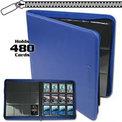 12-Pocket Z-Folio LX Trading Card Albums, Blue - Image 3
