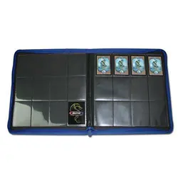 12-Pocket Z-Folio LX Trading Card Albums, Blue - Image 5