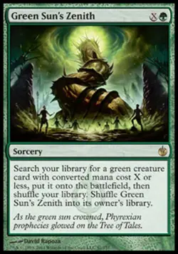 Green Sun's Zenith - Light Play MTG Mirrodin Besieged - Image 1