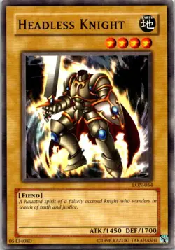 Headless Knight LON-054 Yu-Gi-Oh! Card Heavy Play Unlimited - Image 1