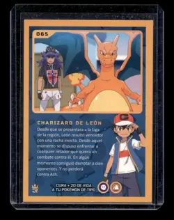 Card Pokemon Master Journeys 3R #065 Charizard & Leon 2023 Peru TCG - Image 1