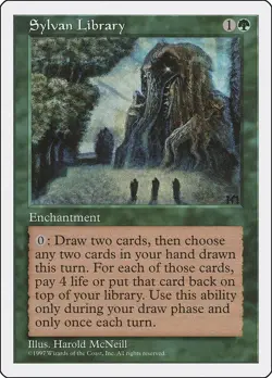 MTG Sylvan Library - 191 / English / Lightly Played - Image 1