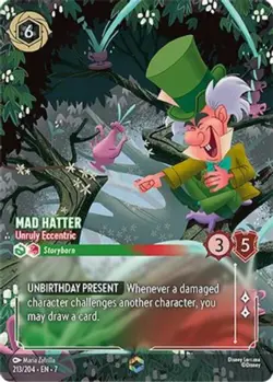 1x Mad Hatter - Unruly Eccentric - 213/204 - Enchanted - Holofoil NM-Mint Disney - Image 1