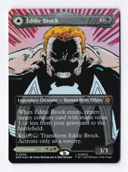 Eddie Brock (Borderless) (Foil) 0233 (M) MTG Marvel's Spider-Man (SPM) - Image 1