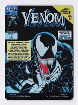 Eddie Brock (Borderless) (Foil) 0233 (M) MTG Marvel's Spider-Man (SPM) - Image 2