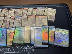 MTG Magic Gathering LoTR Lord ot Rings Lands lot, Foil and NonFoil, NM full art - Image 4
