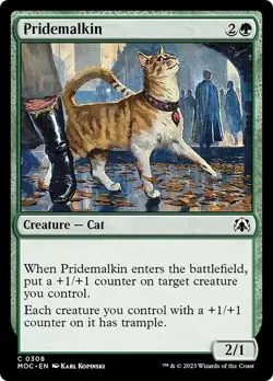 PRIDEMALKIN x4 mtg NM-M Commander March of The Machine 4 Common - Image 1