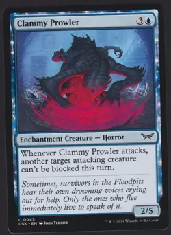 Clammy Prowler C Duskmourn: House of Horror 45 Magic The Gathering TCG - Image 1