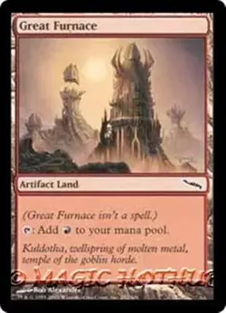 GREAT FURNACE Mirrodin MTG Artifact Land Com LP/NM - Image 1