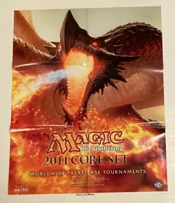 Magic MTG 2011 Core Set Worldwide Prerelease Poster NEW READ M11 TCG CCG - Image 1