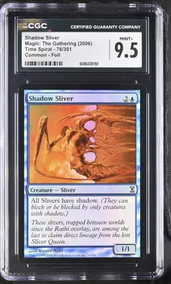 SHADOW SLIVER Time Spiral Foil C CGC 9.5 MTG [Nostalgium] - Image 1