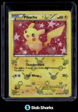 2013 POKEMON BLACK & WHITE LEGENDARY TREASURES #RC07 PIKACHU RADIANT COLLECTION - Image 1