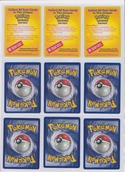 Pokemon "Catch Mew" Black Star Promo Movie WB Stamped Set - Image 2