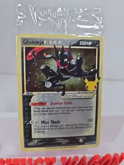 Pokemon Greninja Gold Star Holo Promo SWSH144 Celebrations Black Star - SEALED - Image 1