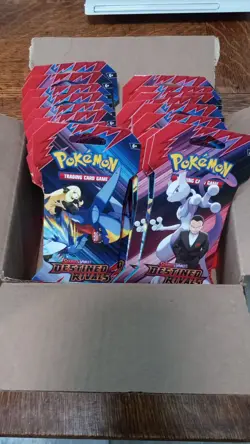 Pokemon Destined Rivals Sleeved Booster Pack LOT of 24 Sealed Packs - Image 1