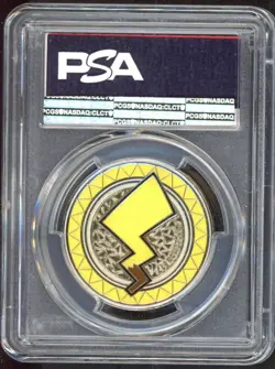Pikachu Pokemon PSA 10 Metal Coin 2017 Premium Trainer's XY - Image 2