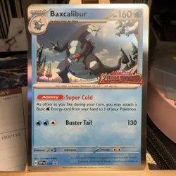 Baxcalibur 019 STAMPED Paldea Evolved Black Star Promo Holo Pokemon TCG MINT - Image 1