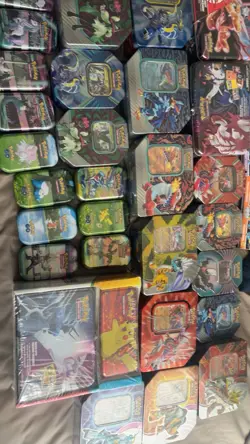 Pokemon TCG Sealed Lot, Large Lot Of Unopened Of Various Tins - Image 2