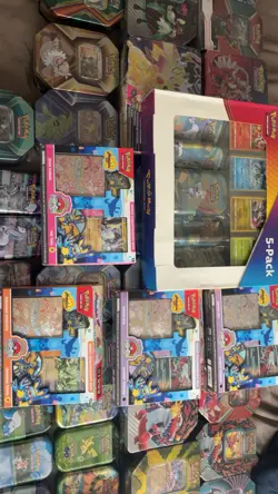 Pokemon TCG Sealed Lot, Large Lot Of Unopened Of Various Tins - Image 3