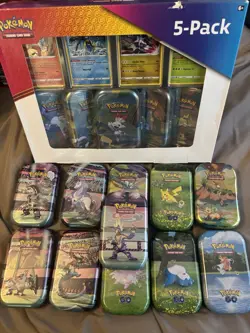 Pokemon TCG Sealed Lot, Large Lot Of Unopened Of Various Tins - Image 4