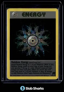 2000 POKEMON TEAM ROCKET #17/82 RAINBOW ENERGY HOLO - Image 1