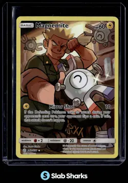 2019 POKEMON SUN & MOON COSMIC ECLIPSE #242/236 MAGNEMITE SECRET RARE - Image 1