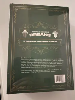 World Record Guinness Pokemon Breaks Box 5 Slabs Including 1 of 1 Guinness Slab - Image 2