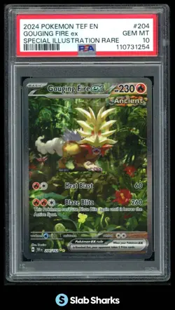 2024 POKEMON SV TEMPORAL FORCES - TEF EN #204/162 GOUGING FIRE EX SIR PSA 10 - Image 1