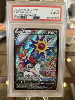 PSA 10 2022 Starmie V Astral Radiance #TG13 Pokemon TCG - Image 1