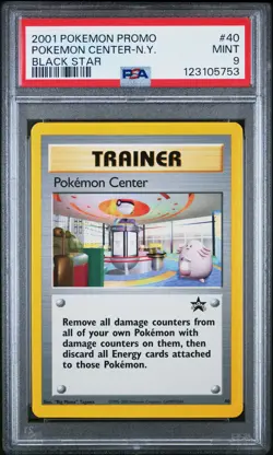 2001 POKEMON PROMO BLACK STAR #40 POKEMON CENTER-N.Y. PSA 9 - Image 1