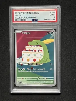 2024 Gulpin 154/142 Pokemon SCR EN PSA 9 Illustration Rare SV SCR EN - Image 1