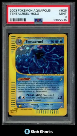 2003 POKEMON AQUAPOLIS #H26/H32 TENTACRUEL HOLO PSA 9 - Image 1
