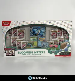 POKEMON TCG SCARLET & VIOLET 151 BLOOMING WATERS PREMIUM COLLECTION SEALED BOX - Image 1