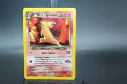 Dark Typhlosion 10/105 Unlimited Holo Rare Pokemon Neo Destiny Vintage damaged - Image 1