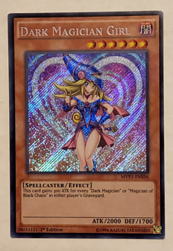 Yu-Gi-Oh Dark Magician Girl Secret Rare 1st Edition MVP1-ENS56 - Image 1