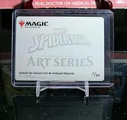 Behold the Sinister Six! Art Card (7/54) Art Series: Marvel's Spider-Man Regular - Image 2