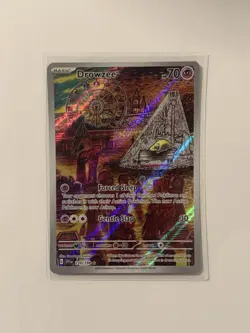 Pokemon TCG Drowzee Scarlet & Violet Base Set Holo Illustration Card 210/198 - Image 1