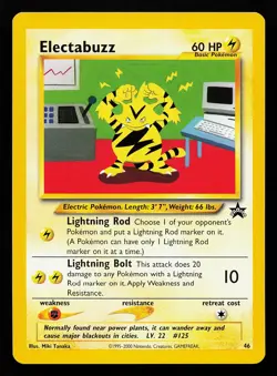 Electabuzz 46 WOTC Black Star Promo Pokemon Card - Image 1
