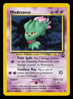 Misdreavus 39 WOTC Black Star Promo Pokemon Card - Image 1