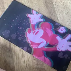 Neon Mickey Mouse Rubber Playmat Play Mat For Tcg Trading Card Disney Lorcana - Image 1