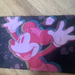 Neon Mickey Mouse Rubber Playmat Play Mat For Tcg Trading Card Disney Lorcana - Image 2