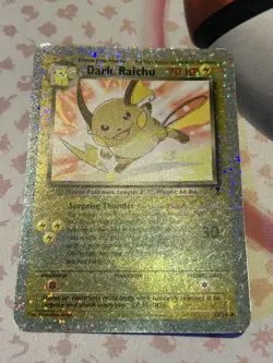 Pokemon Dark Raichu Box Topper S3/S4 Jumbo Card Reverse Holo NM - Image 1