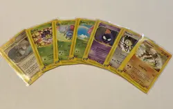 Pokemon 2002 Card Lot of 7 Non-Holos | E-Reader | Commons and Uncommons - Image 1