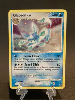 Pokemon TCG Glaceon LV.44 Holo Rare Card Majestic Dawn 5/100 - Image 1