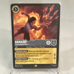 Lorcana Disney 198/204 Namaari Single Minded Rival Legendary Card Reign of Jafar - Image 1