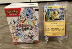 POKEMON TCG PRISMATIC EVOLUTIONS BOOSTER BUNDLE BRAND NEW SEALED + JOLTEON CARD - Image 1