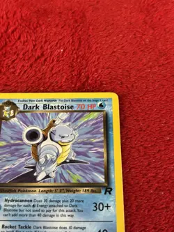 1st Edition Dark Blastoise 20/82 Team Rocket Non Holo Pokemon Card Played 2000 - Image 4