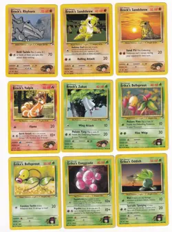Pokemon Gym Heroes COMPLETE SET Common Vintage WOTC 42 Card Lot MP-NM - Image 3
